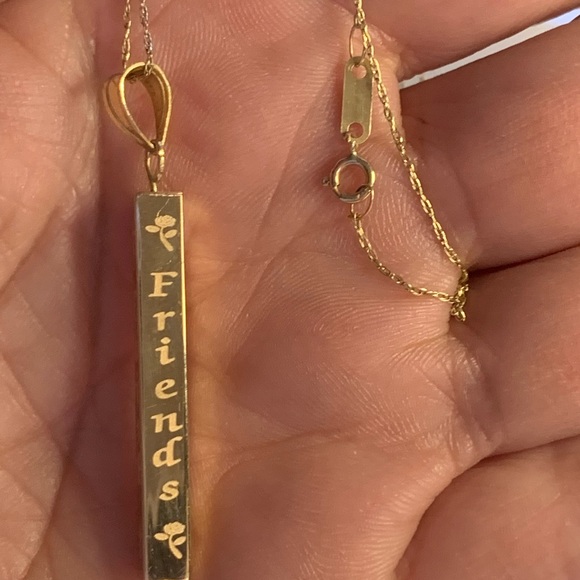 10k solid Michael Anthony Family/Faith/Friends/ Full of Life Pendant Necklace! - Picture 11 of 16